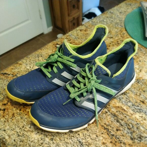 Adidas Mens Climacool Q44599 Blue Running Shoes Sneakers Size 11 - Picture 2 of 12